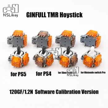 GINFULL TMR elektromanyetik etkisi 3D Analog Joystick PS4 PS5 Xbox