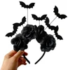 1#Black large bat hairband