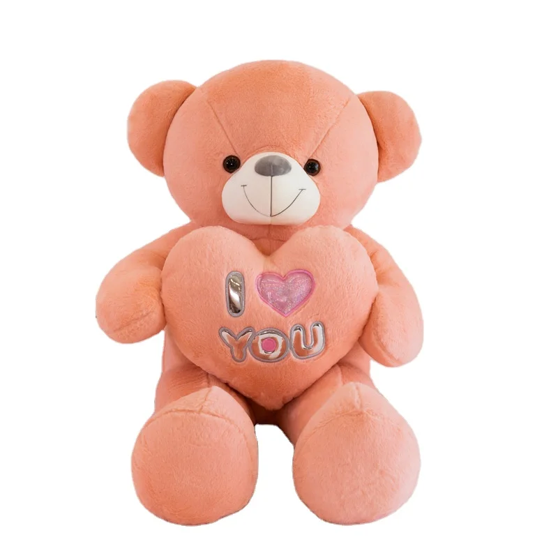 I Love You New Design Brown Plush Stuffed Soft Led Teddy Bear Plush Toys For Kids 60cm Buy Led Teddy Bear I Love You Teddy Bear Plush Stuff Toys Teddy Bear Product On