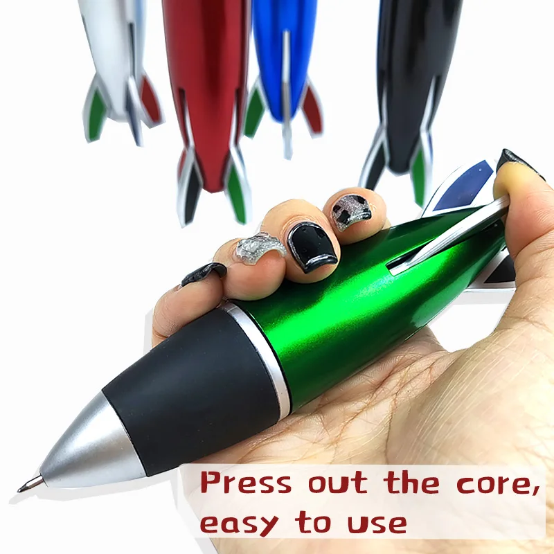 ボールペン原画 ミサイル 新着デザインクリエイティブプラスチック4色ミサイルロケット形状
