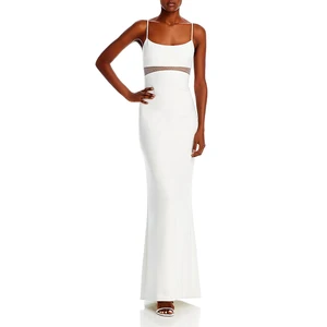 Plus Size Women Chic Elegant Lace Halter Neck Gown Evening Dress Sleeveless Ladies Body Con Formal Dresses