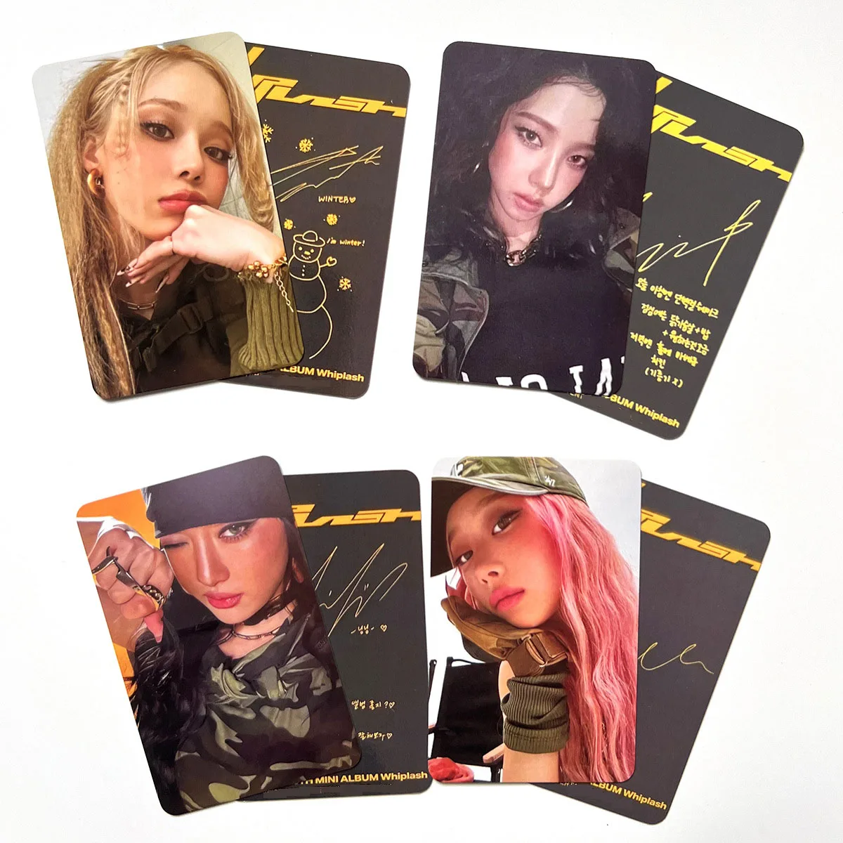 Kpop Giselle Photocards Whiplash New Album Postcards Two-sided