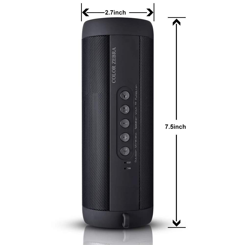 Modern Style Factory Oem Cylinder With LED light Fm TF Card Loudspeaker Waterproof Bluetooth Blutooth Speaker - ANKUX.COM