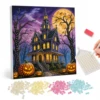 ZZC0993 Halloween Gothic House Pearl Painting