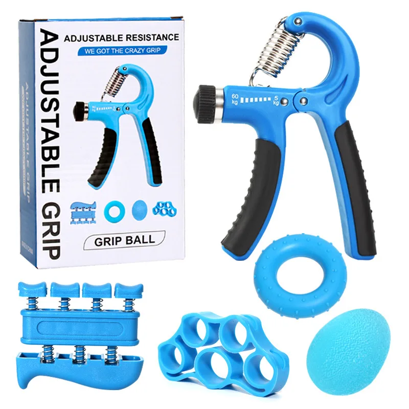 CHENGMO SPORTS Factory Price Finger Exerciser Silicone Hand Grip High Quality Forearm Trainer 5 in 1 Hand Grip Strengthener Set