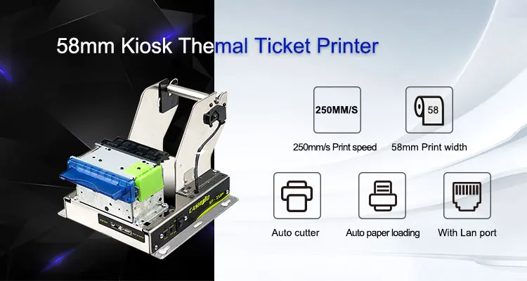 CASHINO KP-210H レジプリンター Professional KP-210H 58mm Auto Cutting Kiosk Thermal Printer