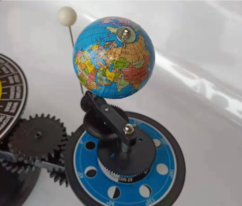 Three-sphere Sun Earth Moon Model Use Earth Sun Moon 3 Ball Movement Earth Motion Demonstration Model Solar System Globe