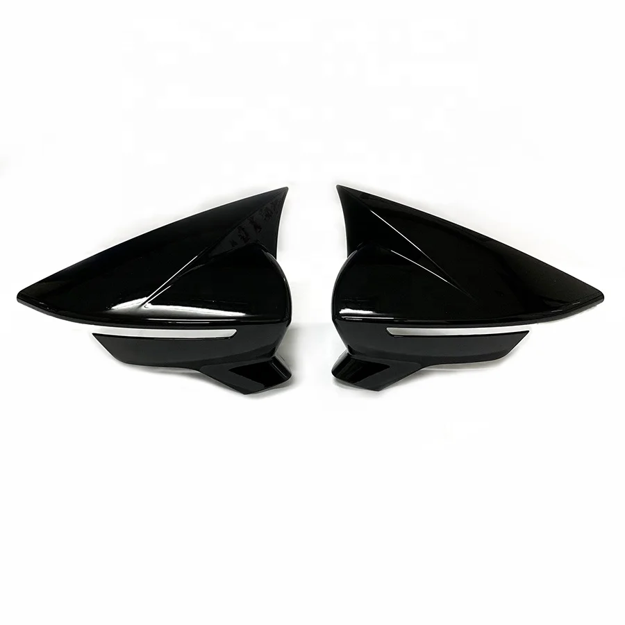 Black Mirror Cover for Seat Leon 2013 - 2020 Car Side Rearview Mirror Cover ABS Accessories for 2014 2015 2016 2017 2018 2019