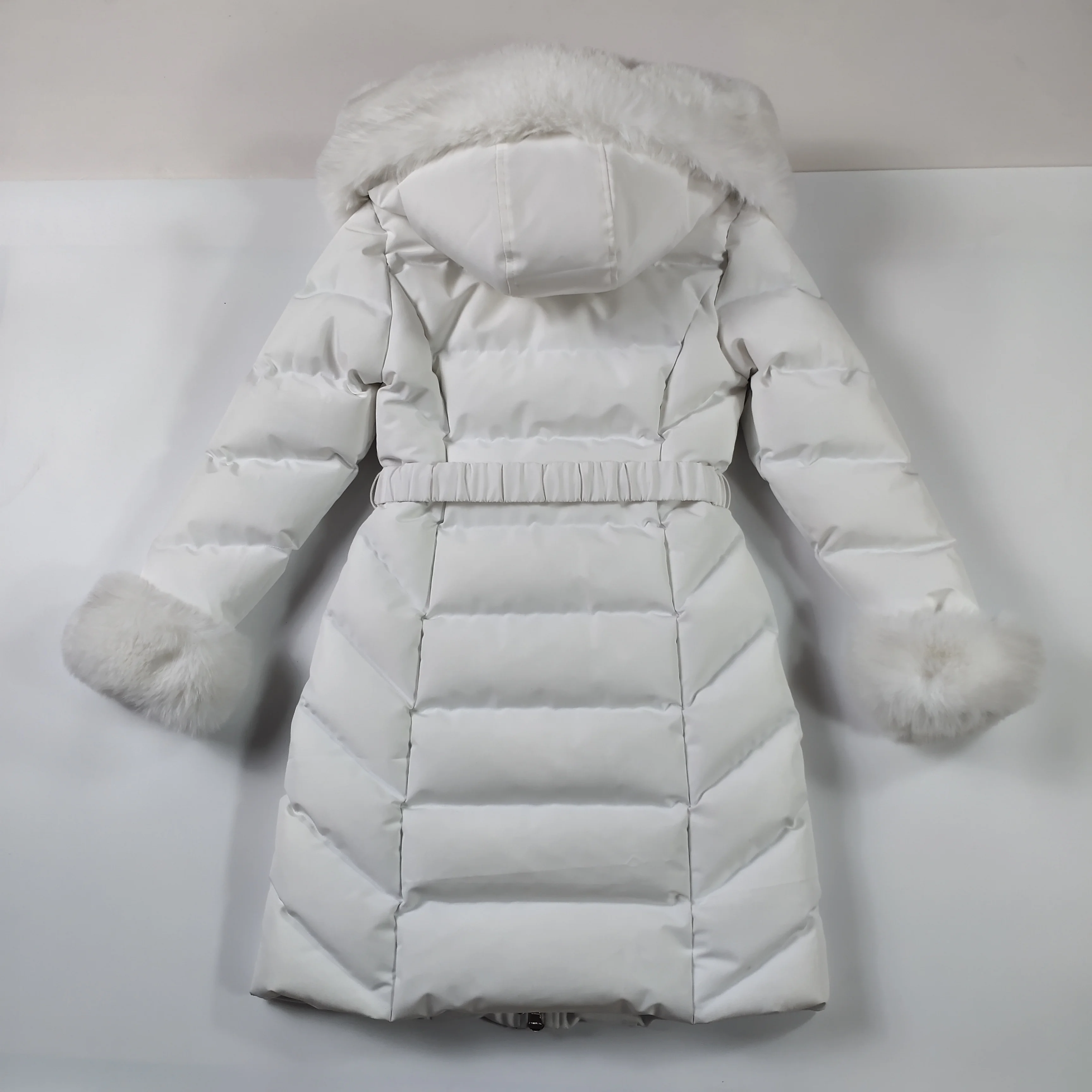 Custom White Women Luxury Fashion Jacket Manufacture Coat Winter Warm ...