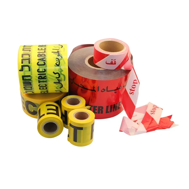 Non-detectable PE Underground Caution Marking Warning Buried Finding Protection Tape for Cable Wire Marker Finding