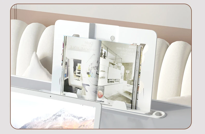 Multifunctional Laptop Stand Study Desk Angle Adjustable Foldable Lap Desk With Book/tablet