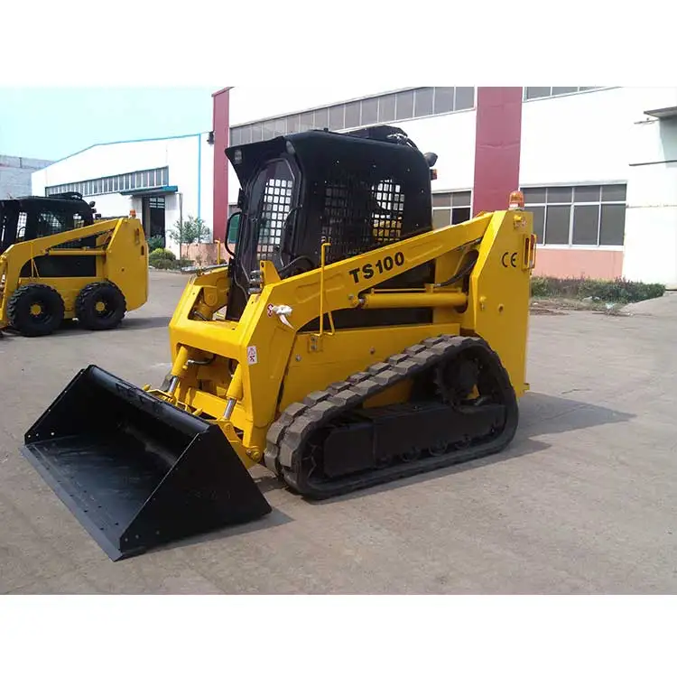 New Mini Ts100 1200kg Skid Steer Track Conversion Crawler Skid Loader
