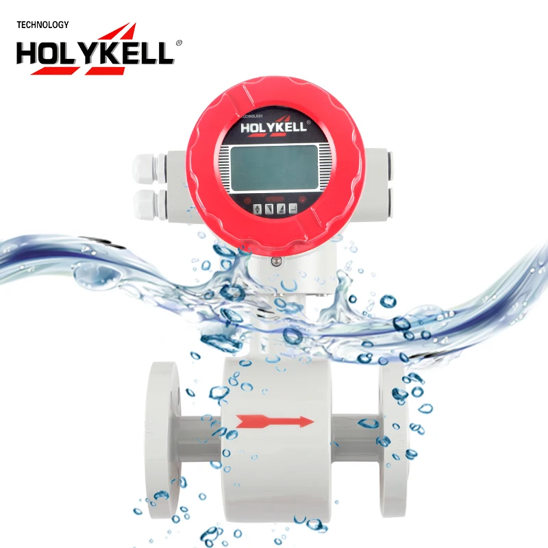 For Holykell OEM Customizable Inline Electromagnetic Bidirectional Water Sensor Meter Flow Meter Magmeter Flow Meter Supplier