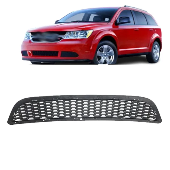 car Front Center Lower Bumper Grille For DODGE 2012 journey se Models with Fascia Type 2 Bumper Cover and Fog Light Holes