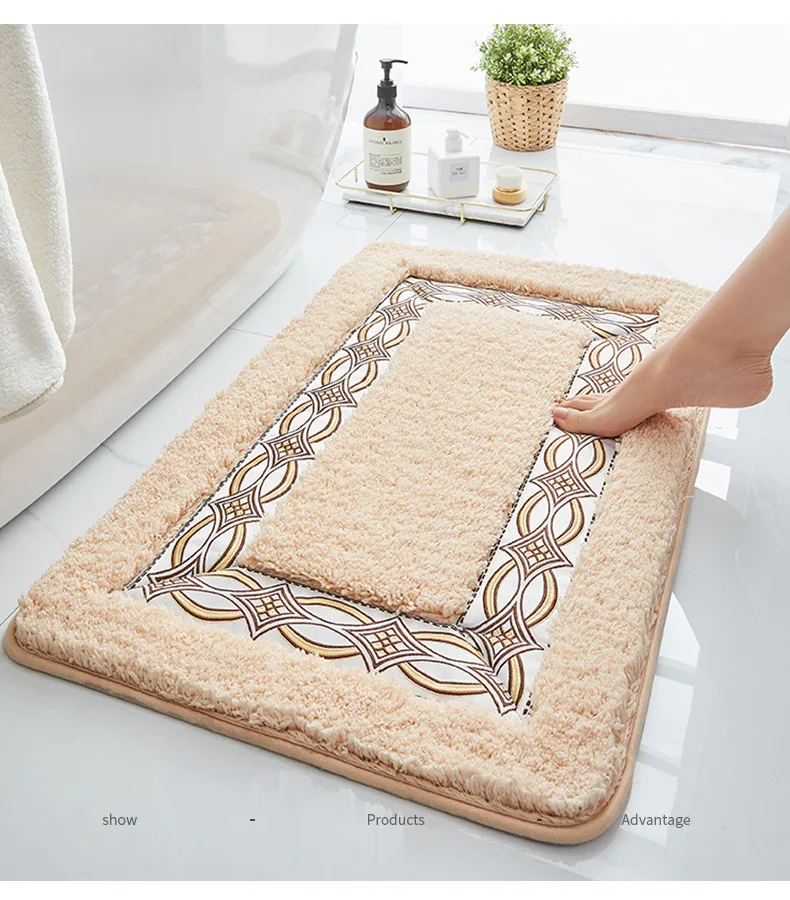 Best Selling Environment-friendly Non Slip Bathroom Mat Bedroom Living Room Mat supplier