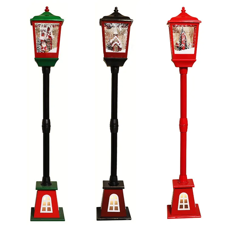 面白いクリスマス雪街路灯ファッションクリスマスの装飾街灯