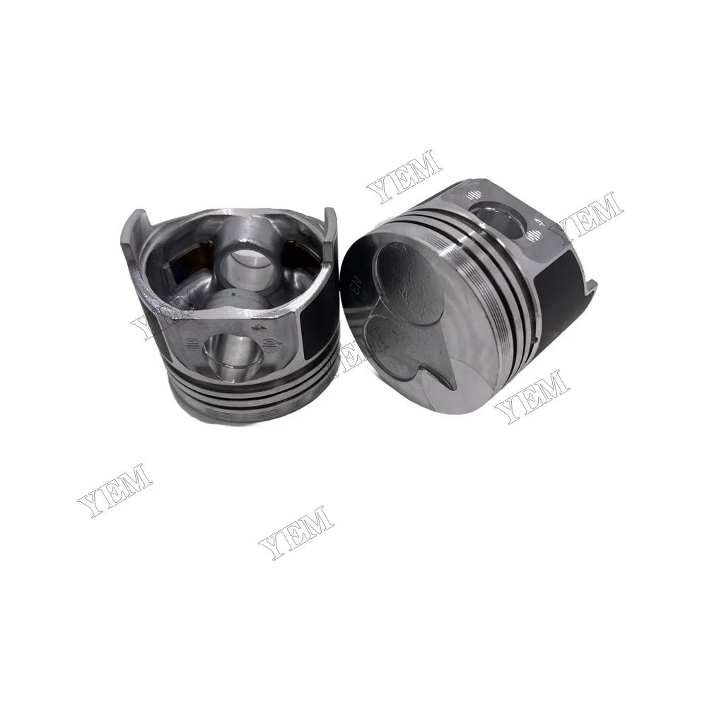 New Piston Kit & Rings STD for Kubota V1305 Engine 4 Cylinders 76mm 3