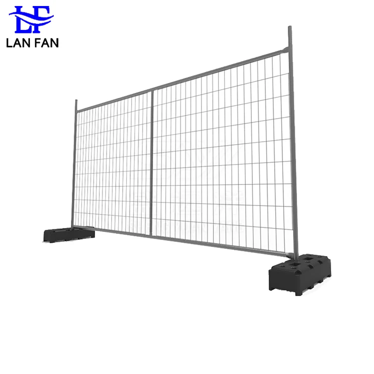 Portable Stainless Steel Temporary Event Fencing Movable Wire Mesh Fence Stand