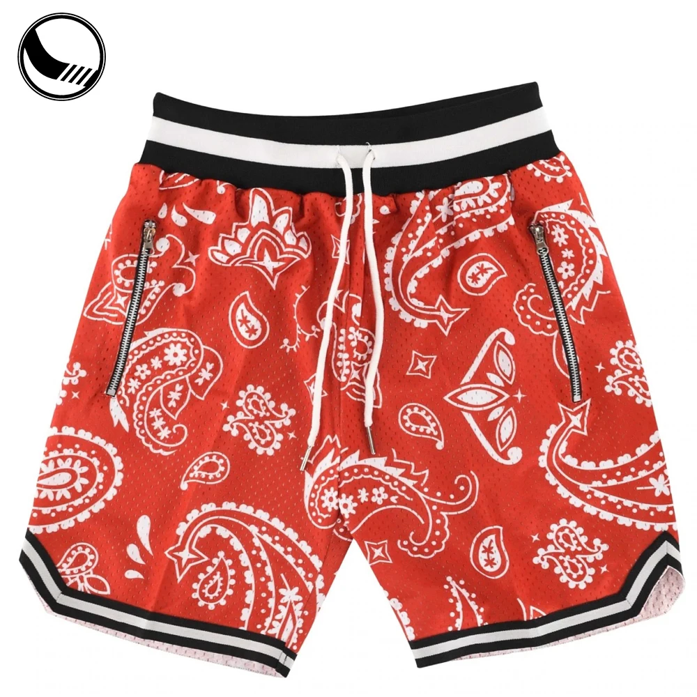 BETHERIVAL logo Cropped Fit Polyester Just for Kicks Nylon 9 Inch Wholesale Blank Athletic Breathable Custom Mesh Mens Basketball Shorts