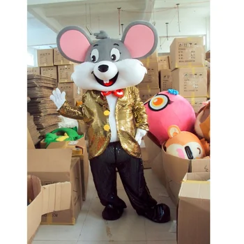 Adult Wearing Fur mouse animal costume for grand opening plush costume