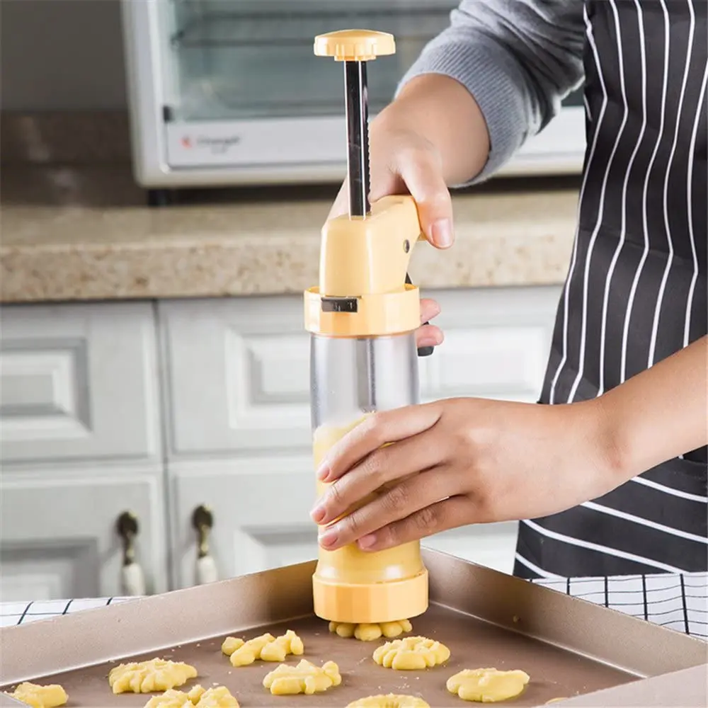 Cookie Press Maker Stainless Steel Biscuits Maker Guns Lightweight