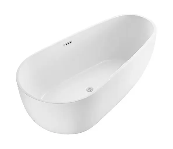 Promotion Competitive Price Direct Free Stand Tap Egg Shape Artificial Stone Tub Solid Surface Oval Bathtub Shape Tub for Sale