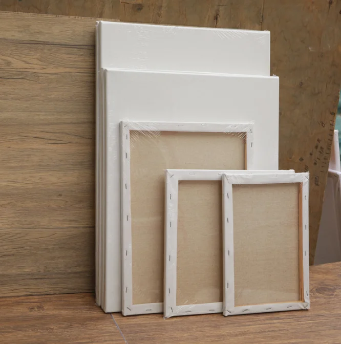 100% Cotton Stretched Canvas with Wood Frame for Oil Painting - Matte Finish and Eco-Solvent Latex UV Ink Support