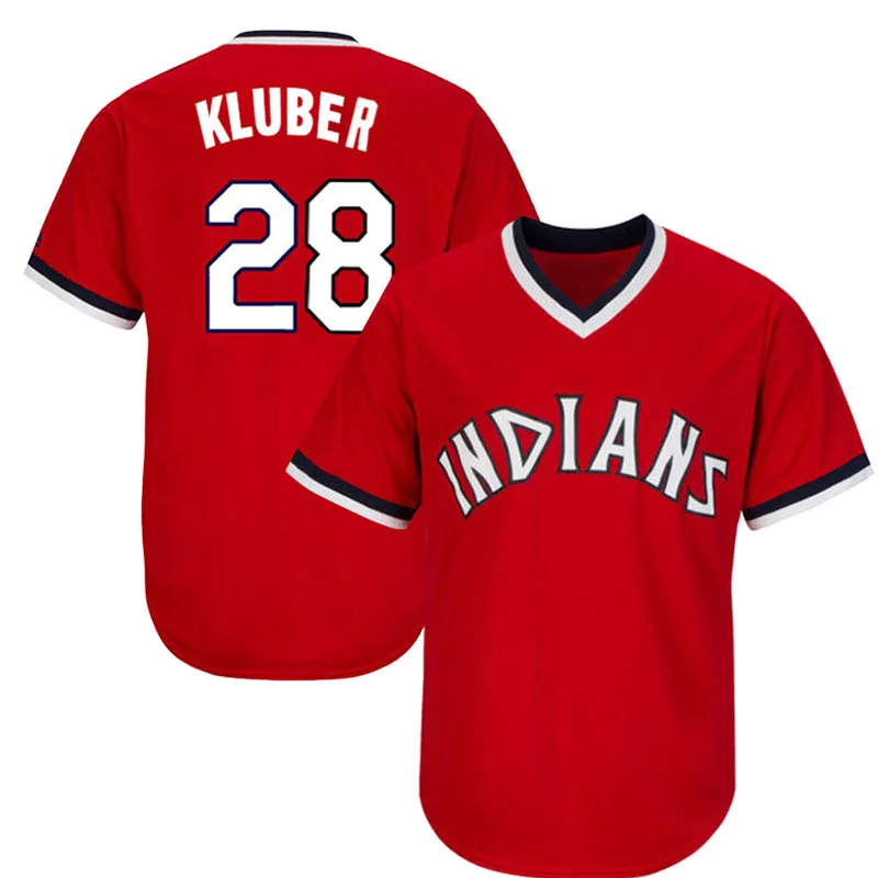 Men Women Youth Indians Jerseys 28 Corey Kluber Baseball Jerseys - China  Cleveland and Indians price