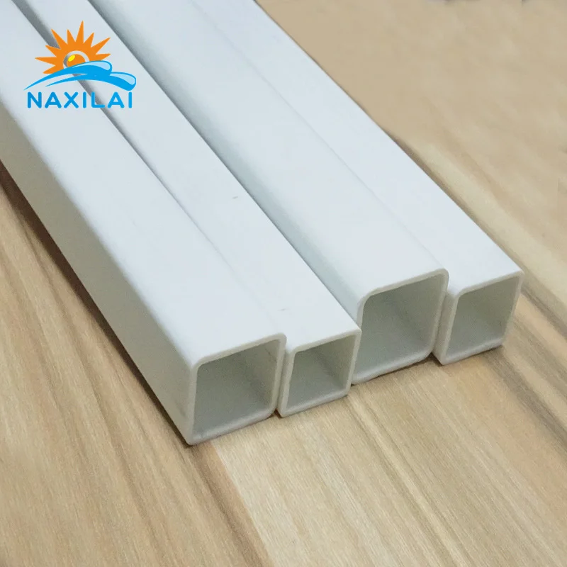 Naxilai Clear Extruded Square Tube White Rectangular Tube Pvc Plastic ...