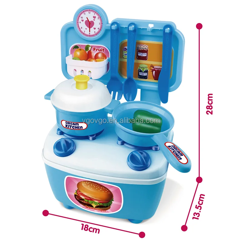Kids Kitchen Set Toy Child Girl Food Children Kitchen Set Role Play Cooking Kitchen Set Toy