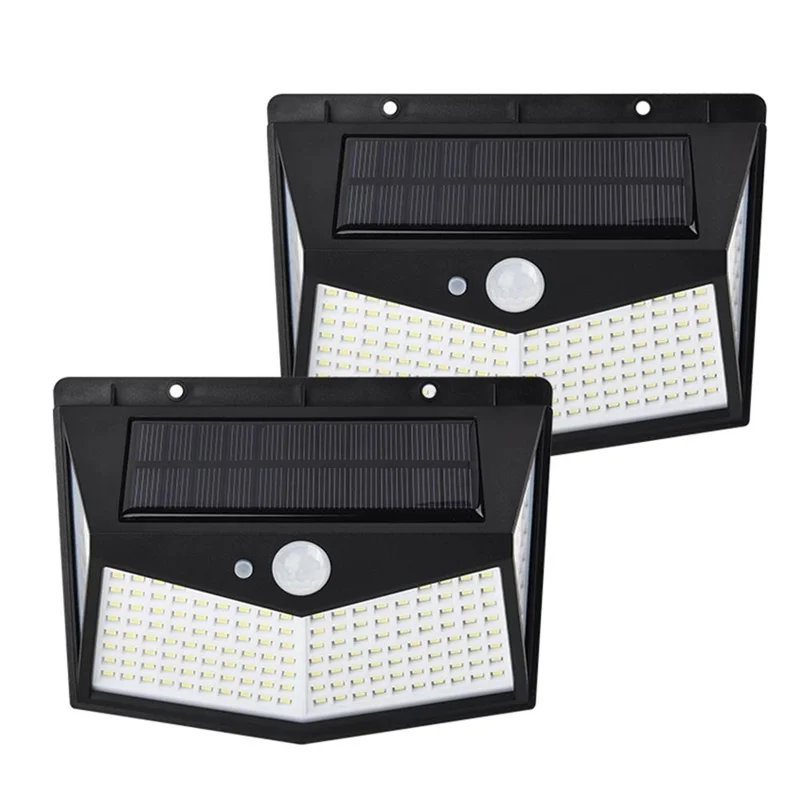 212 LED  solar garden  led wall  light outdoor  waterpoof  with motion sensor