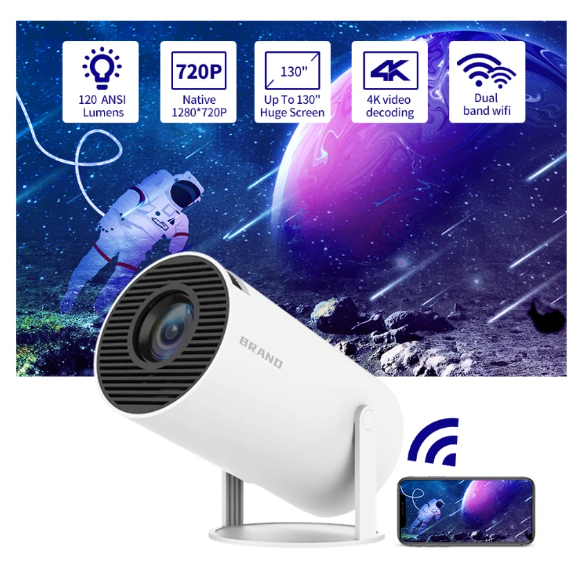 2024 New Design RUIZU P10 Cheapest Best Mini Lcd Projectors Full With Android Home Video Hd Portable Projector