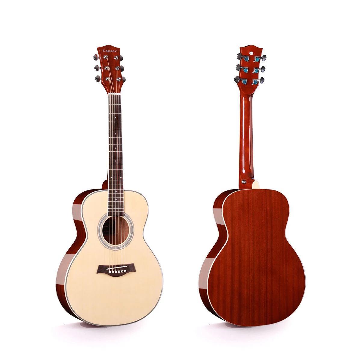 Martinez Crossover MP14-ZI +Bag - natural Classical guitar 4