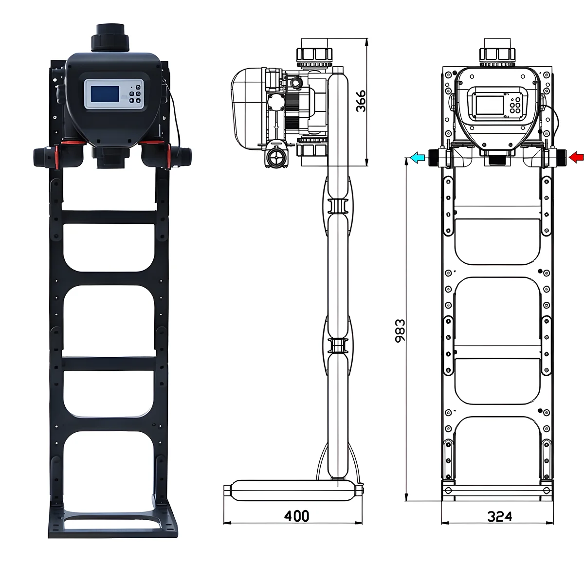 Dual Mode Control Quartz Sand Automatic Water Control Valve Manufacturer Water Filter Faucet Poppet Flow Control Valve Price
