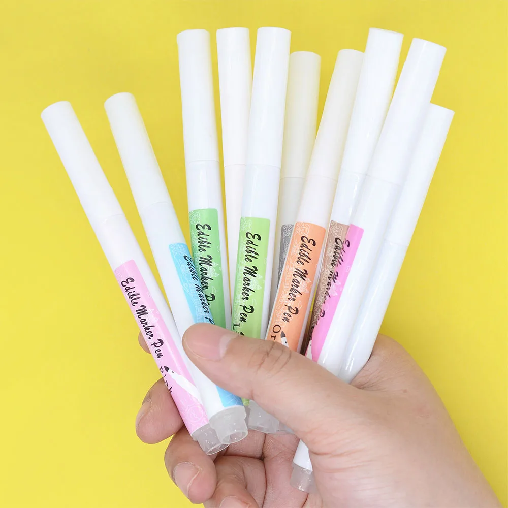 Foodoodler Edible Markers White Fondant Decorating Bakery Cookies Sweets  Cakes Food Coloring Markers Edible Marker Pen
