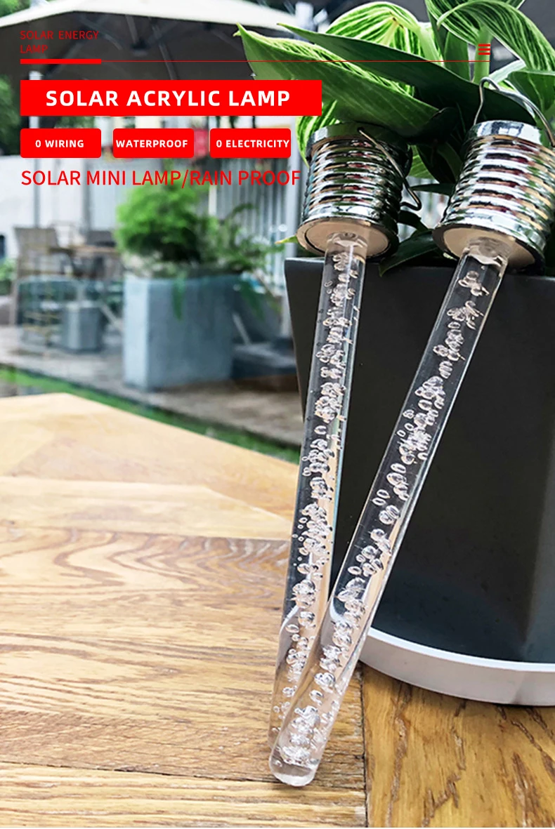 Landscape Solar Garden Light Outdoor Garden and Spaceland Acrylic Hanging LED Waterproof Decoration Lighting manufacture