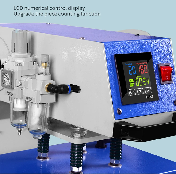 LOGO Label Support ODM Small Double Station Pneumatic Heat Press Transfer Machine for Sale details