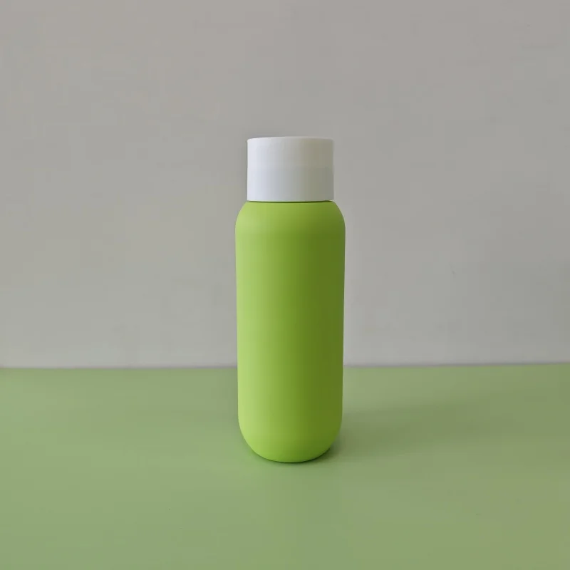 12oz HDPE Skin Care Cosmetics Packaging Plastic Squeeze Bottle With Disc Top Cap