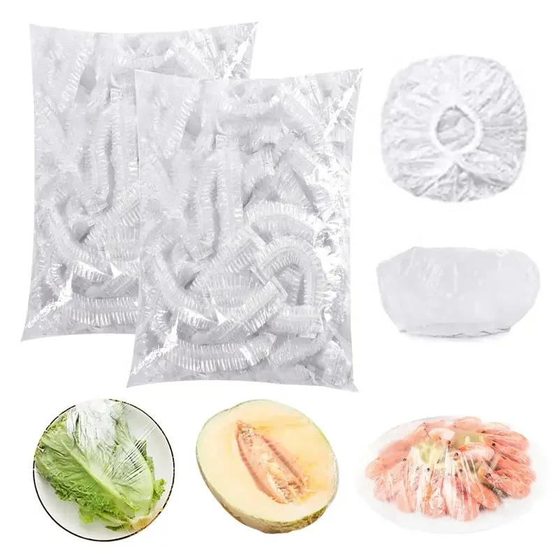 200 PCS Elastic Food Stoage Coves,Plastic Wap Bowl Coves