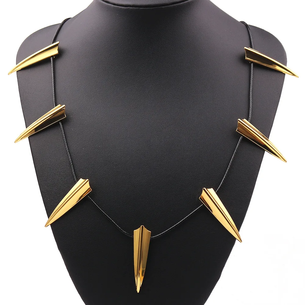 Wholesale Movie Cosplay Pendant Necklace Black Panther Claw Teeth Pendant  Necklace Hip Hop Punk Choker Necklace Jewelry Gift