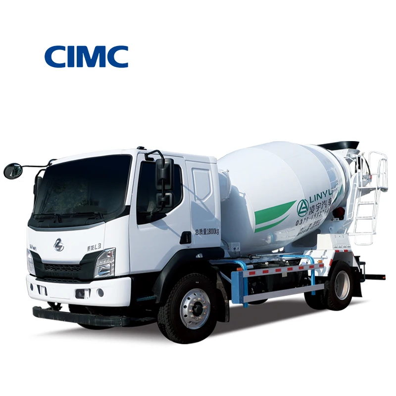 CIMC LINYU 2m3 3 Cubic Shacman Cement Tanker Truck Isuzu Cement Mixer Truck Howo Bulk Cement Truck Price