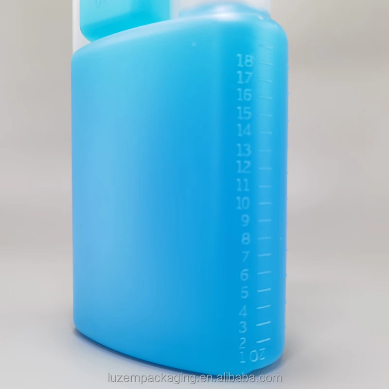 20 Oz 600ml Hdpe Dual Chamber Plastic Standard Squeeze Liquid Detergent