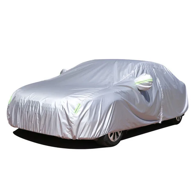 CARBABA Car Cover Universal Full Car Covers with Zipper Door 6 Layers All Wea...