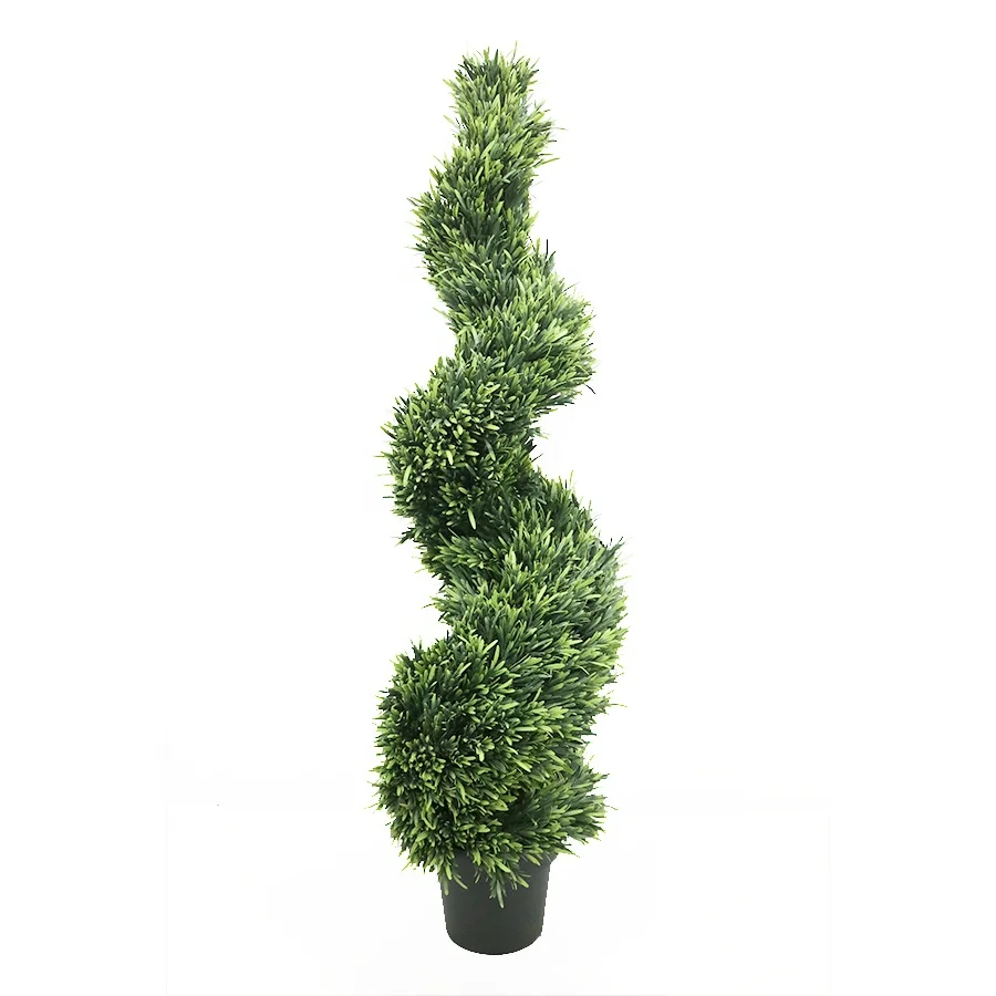 Real Touch 180cm High UV Spiral Tree with Plastic Pot Wholesale