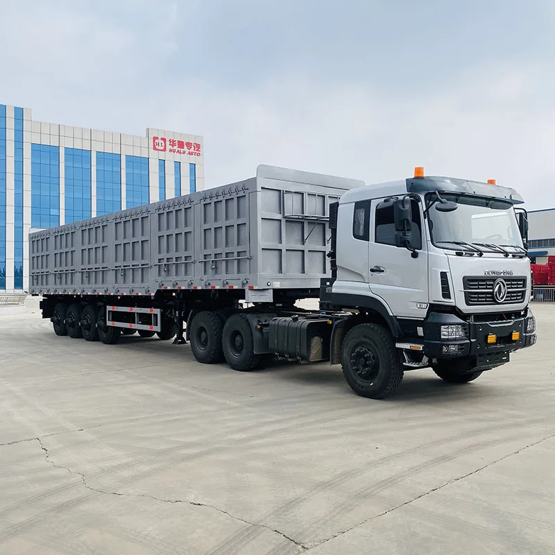 Built for Africa's Toughest Roads: 4-Axle Side-Tip Dump Semi-Trailer — 120 Tons of Pure Workhorse Power