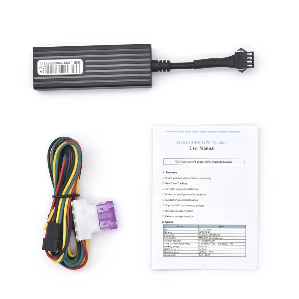 GPS Tracking System Vehicle GPS Tracker for Motorcycle Bike Private Cars