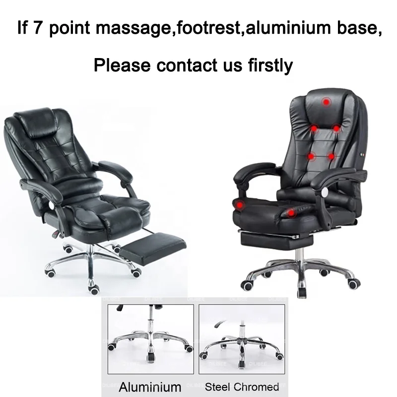 Modern Black Boss Ergonomic Office Massage Chair With Footrest Recliner Adjustable Lift Swivel Executive Rotating Vibrating Seat Modern Black Boss Ergonomic Office Massage Chair With Footrest Recliner Adjustable Lift Swivel Executive Rotating Vibrating Seat