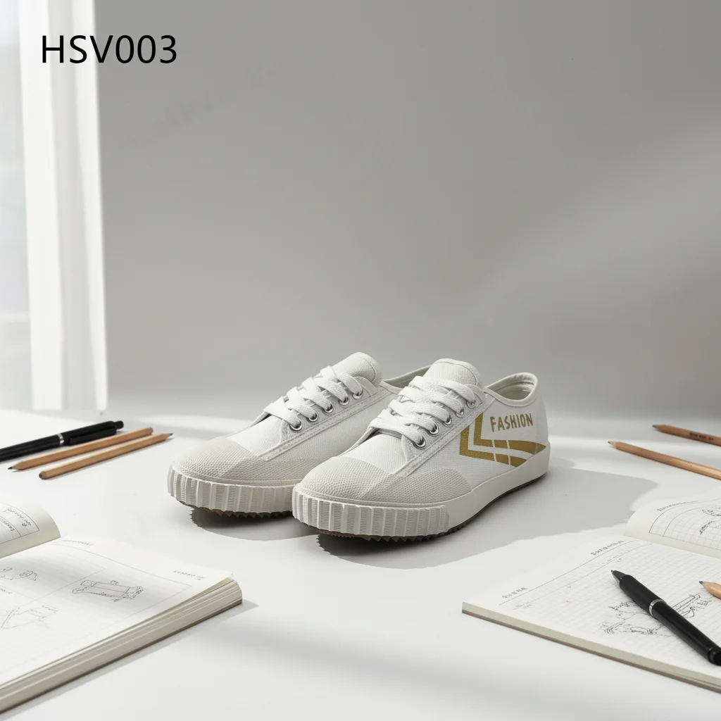 HY,Lounging Walking College Style Canvas Fabric Sneaker Street Fashion Hard Wear Vulcanized Rubber Outsole School Shoes HSV003