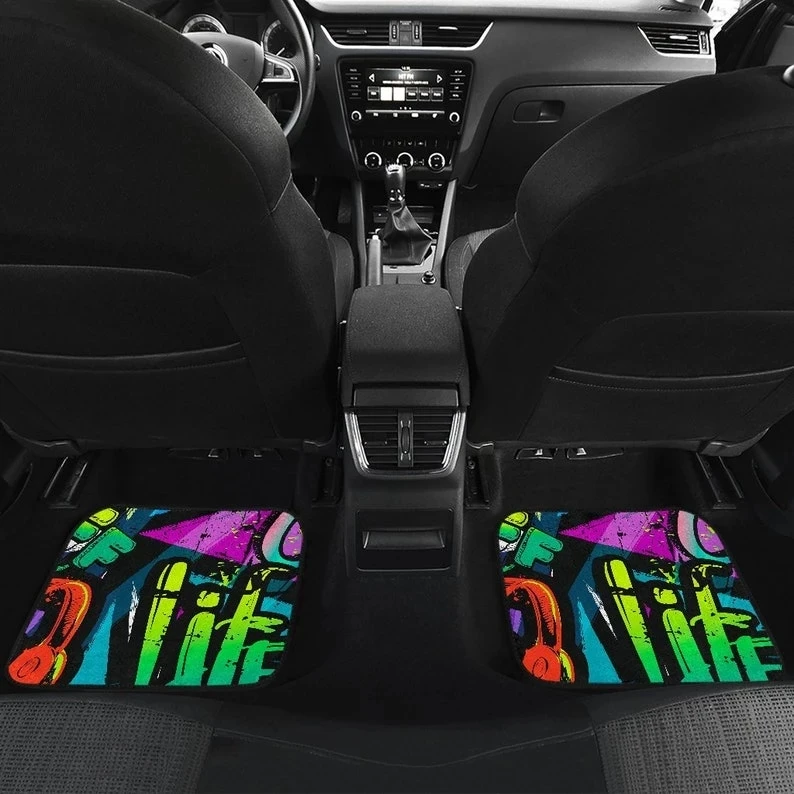 Изготовленные на заказ автомобильные коврики Универсальный Fit декоративные спереди и сзади 4 предмета в