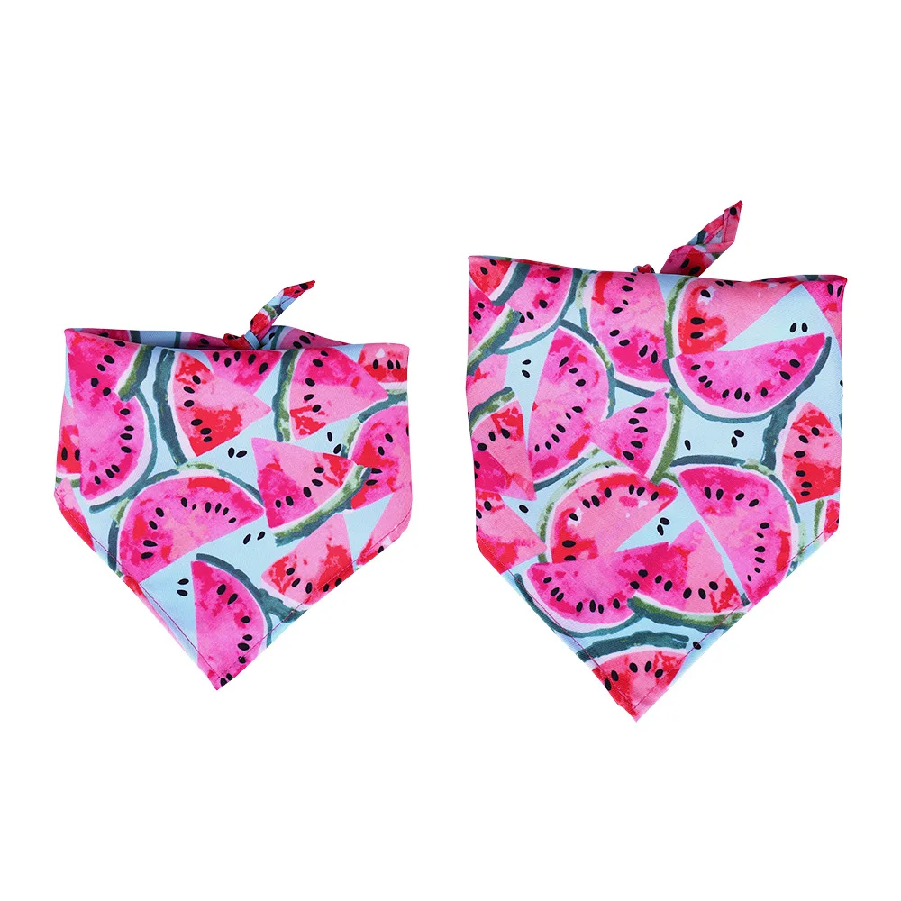 Wholesale Sublimation Printed Solid Color Triangle Pet Bandana Custom